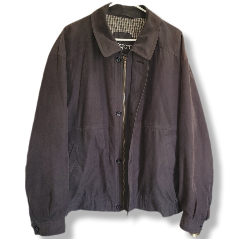 Bongardi Dark Grey Vintage Mens Farmcore Work Casual Jacket